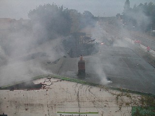 Raiffeisengebäude von der DLK