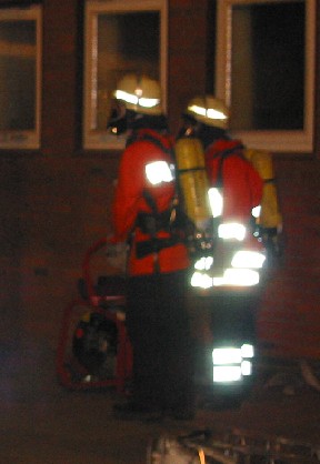 Rettungstrupp in Bereitstellung