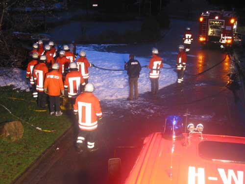 Totale der Einsatzstelle an der MZH