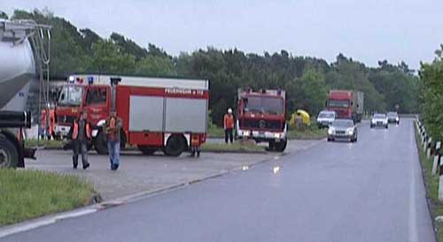 Einsatzstelle Autobahnparkplatz