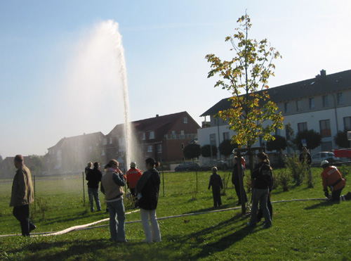 Wasserwerfer Einsatz