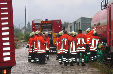 Arbeiten am Leckagewagen