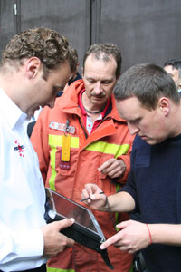 Arbeit mit CRS System
