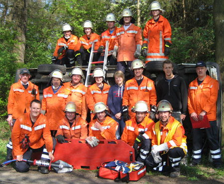 Gruppenfoto Tag der Unfallrettung 2009