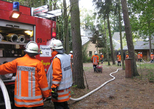 Einsatzstelle Heidelbeerweg