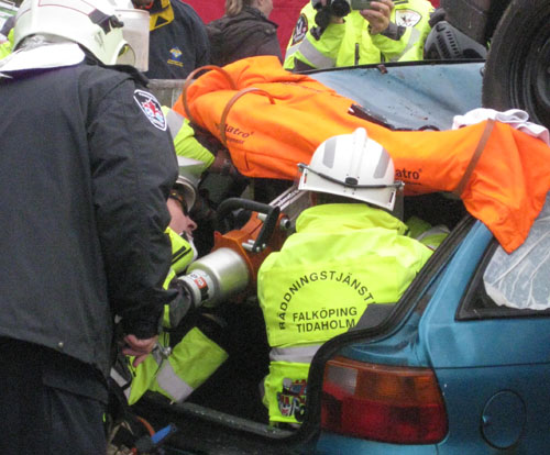 Raum für die Rettung nach Hinten schaffen