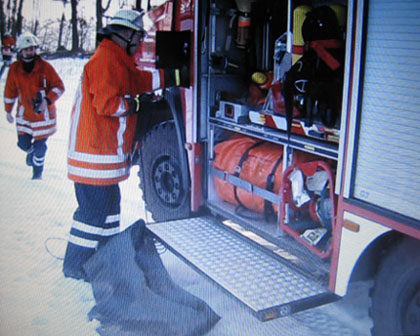 aufpumpen Rettungsreifen