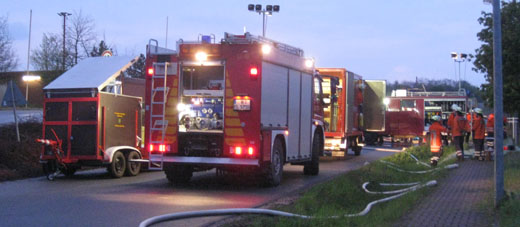 Einsatzstelle in Negenborn