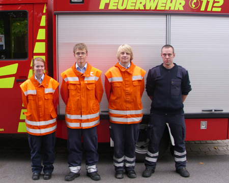 aus Bissendorf v.l: Lisa Hake, Clemenz Langreder, Paul Bischof, Timo Wille