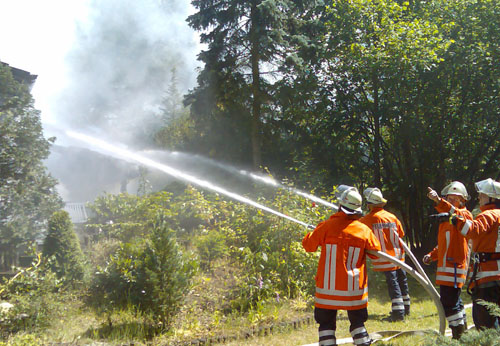 Massiver Außenangriff von der Gartenseite