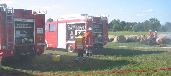 Rauchentwicklung am Schafsteg