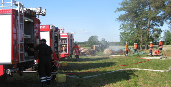 Einsatz der Tanklöschfahrzeuge