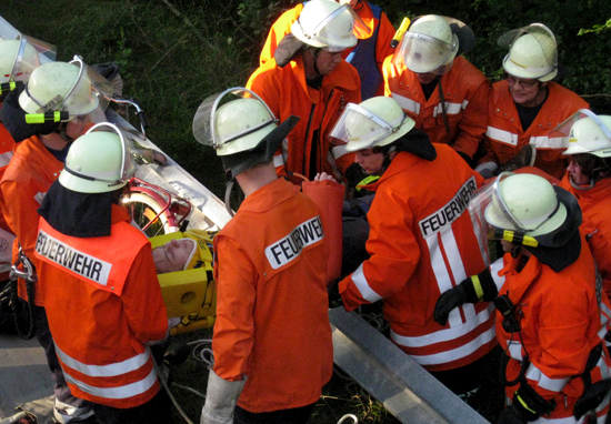 Manpower am Einsatzort