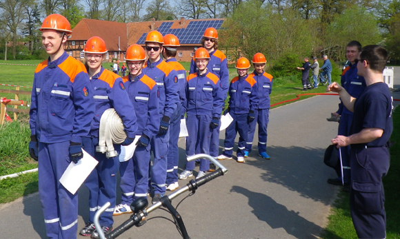 Vorbereitung zur Laufstrecke