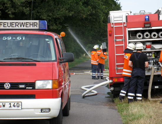 Brennt Waldstück