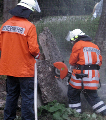 Arbeit mit dem Trennschleifer