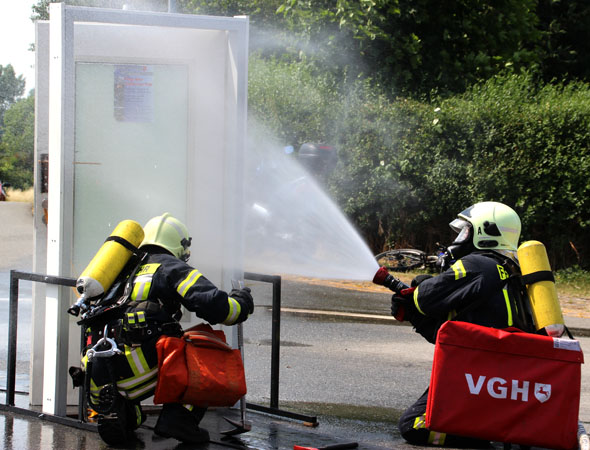  simulierter Wohnungsbrand 