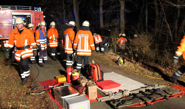 Einsatzstelle Aufbauphase