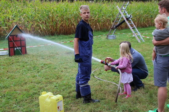 Wasser spritzen