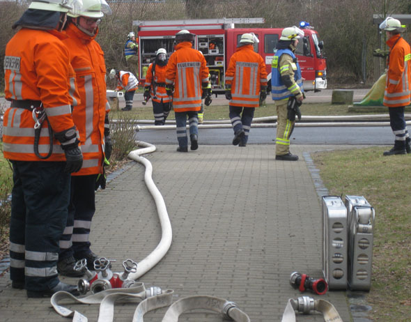 Einsatzstellenaufbau zum Verteiler